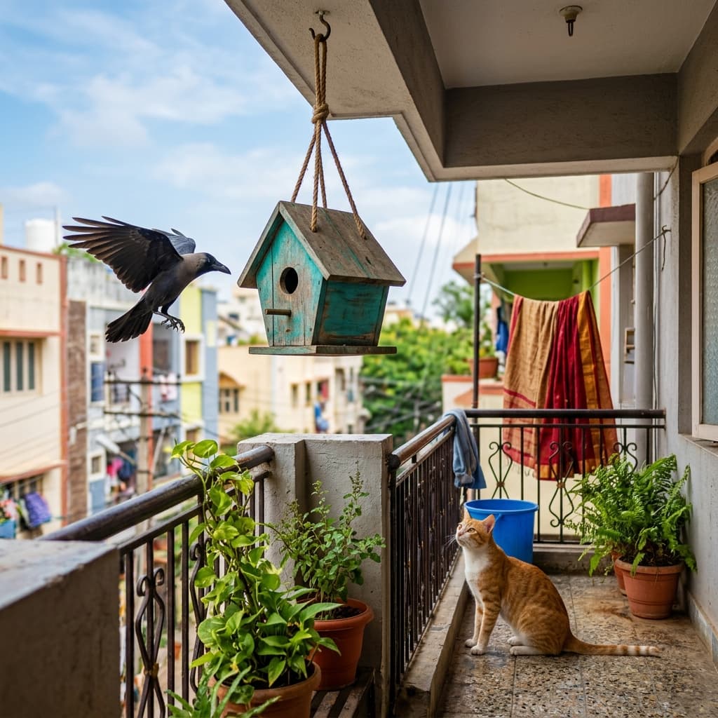 How to Protect Your Birdhouse from Crows and Cats in India